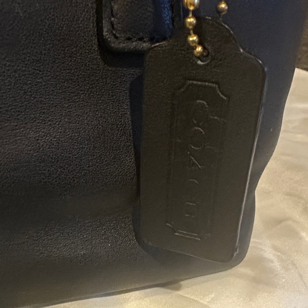Coach Vintage Legacy Black Leather Mini Tote A30-9846 - Picture 2 of 10